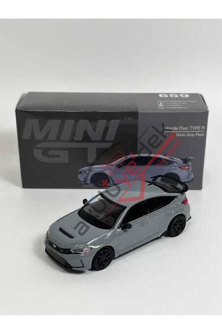 Mini GT 1/64 Honda Civic Type R Sonic Gray Pearl 2023 MGT00659