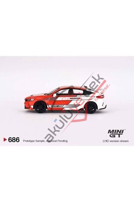 Mini GT 1/64 Honda Civic TYPE R 2023 Pace Car Red MGT00686