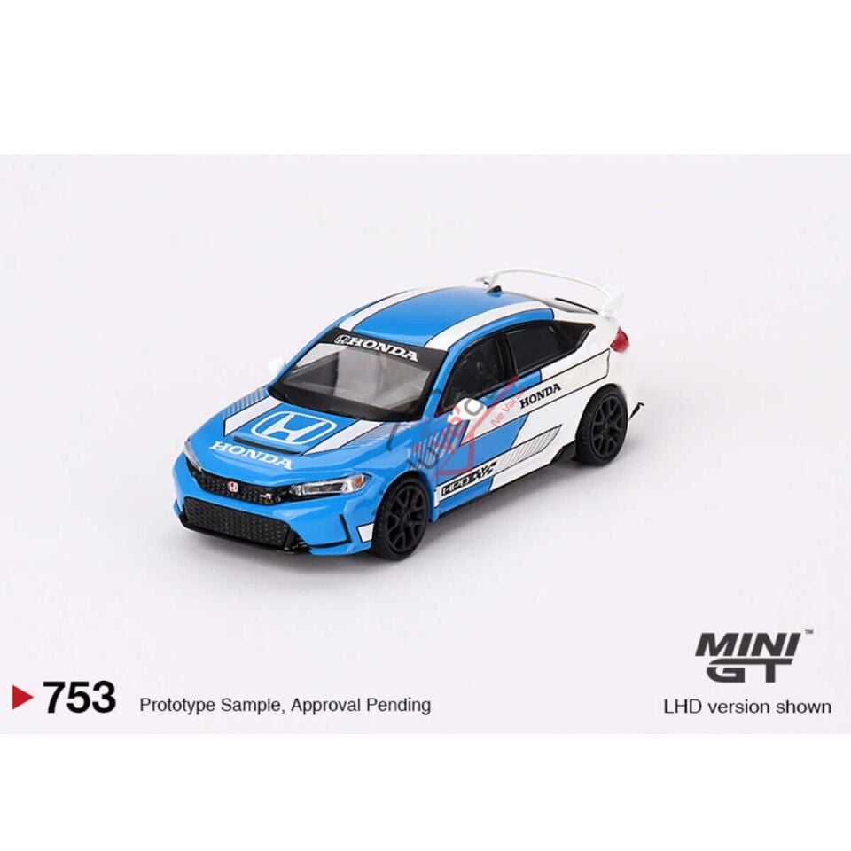 Mini GT 1/64 Honda Civic Type R 2023 Pace Car Blue MGT00753