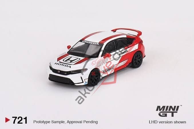 Mini GT 1/64 Honda Civic Type R #2 2023 Pace Car White MGT00721