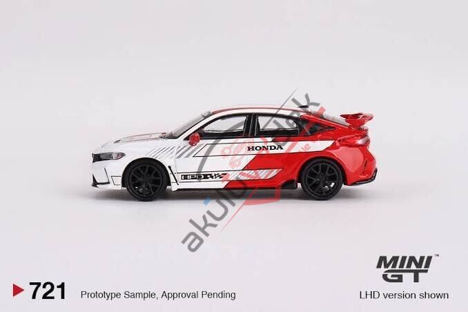 Mini GT 1/64 Honda Civic Type R #2 2023 Pace Car White MGT00721