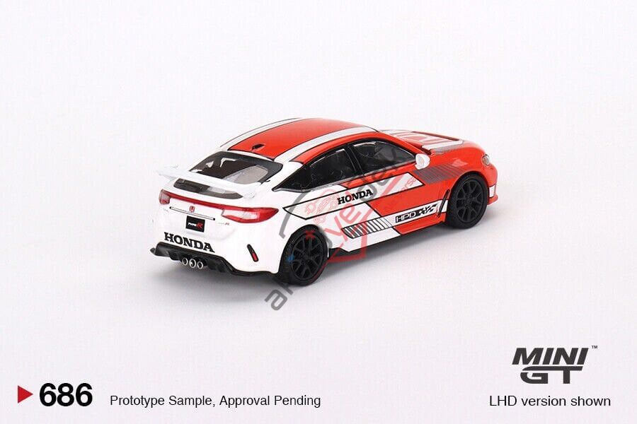 Mini GT 1/64 Honda Civic Type R #2 2023 Pace Car White MGT00721
