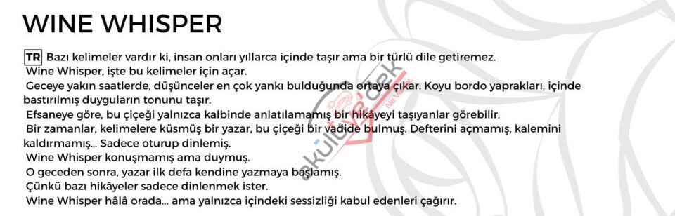 Flowers Box wine whisper 3/9