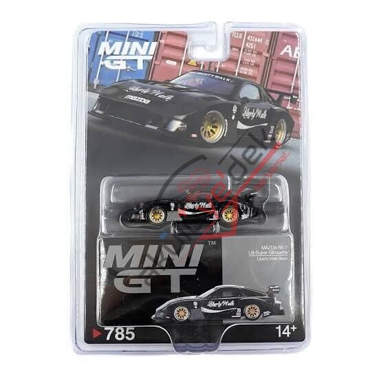 Mini GT 1/64 MAZDA RX-7 LB-Super Silhouette Liberty Walk Black - Blister Paket MGT00785-BL