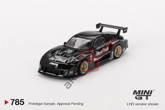 Mini GT 1/64 MAZDA RX-7 LB-Super Silhouette Liberty Walk Black - Blister Paket MGT00785-BL