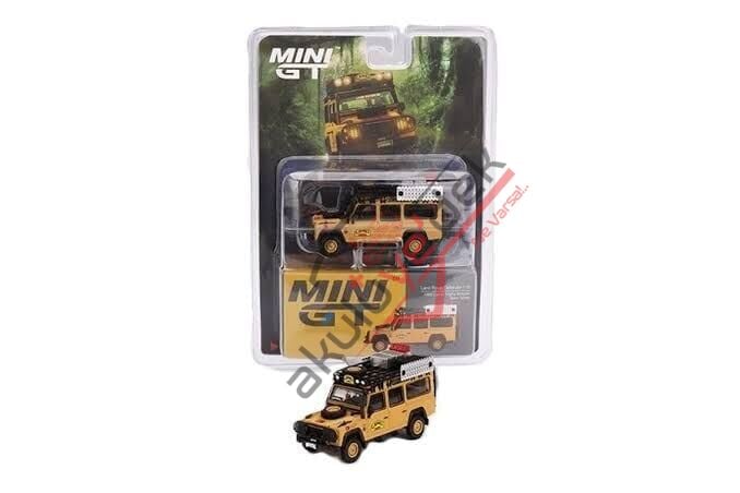 Mini GT 1/64 Land Rover Defender 110 1989 Camel Trophy Amazon Team Turkey Turkey Exclusive MGT00856 Blister Pack