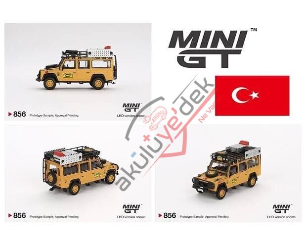 Mini GT 1/64 Land Rover Defender 110 1989 Camel Trophy Amazon Team Turkey Turkey Exclusive MGT00856 Blister Pack