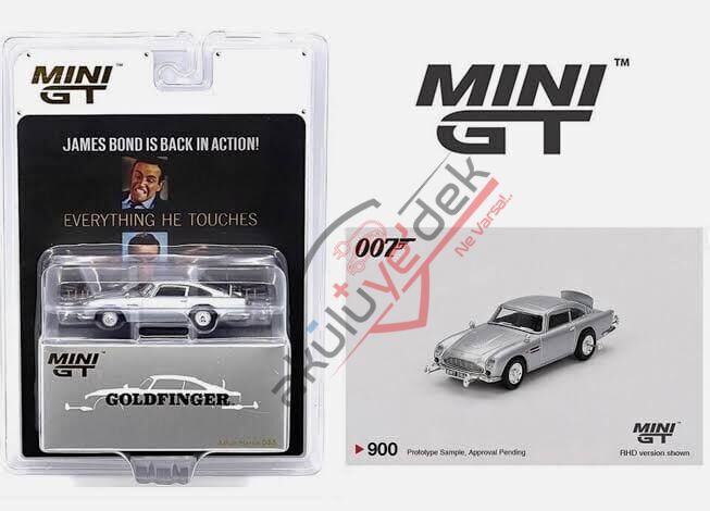 Mini GT 1/64 Aston Martin DB5 James Bond “Goldfinger” / English Blister Paket MGT00900-007E