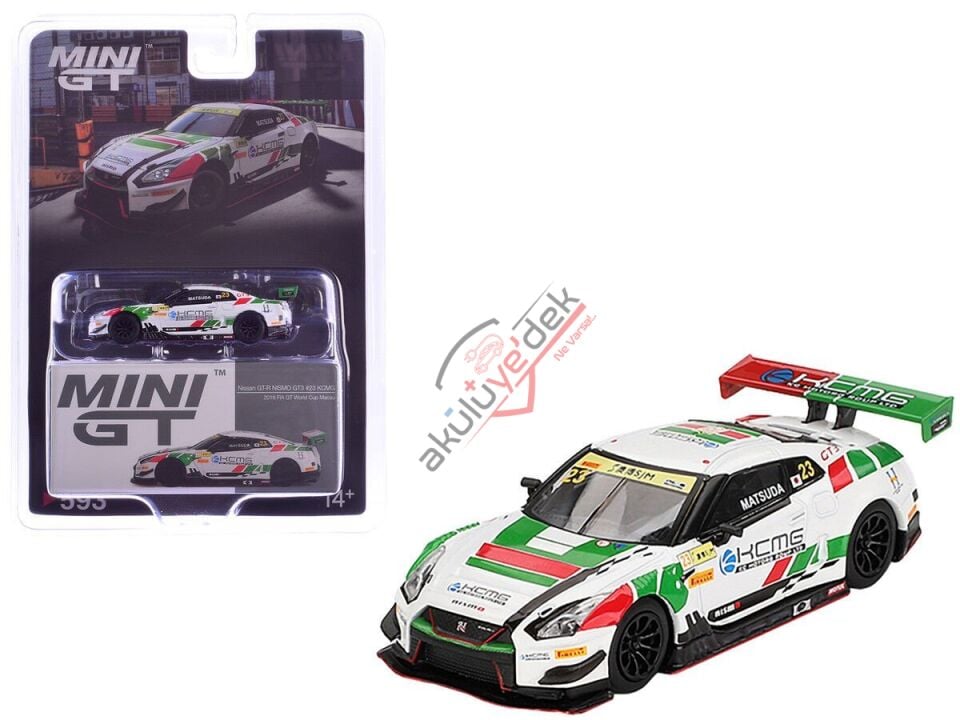 Mini GT 1/64 Nissan GT-R NISMO GT3 KCMG 2018 FIA GT World Cup Macau - Blister Paket MGT00593-BL