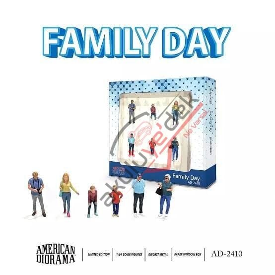 American Diorama 1/64 Figure Set: Family Day