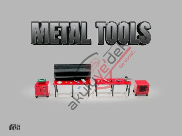 American Diorama 1/64 Figure Set: Metal Tools – Set A