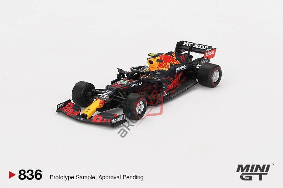 Mini GT 1/64 Red Bull RB16B Sergio Pérez 2021 Azerbaijan Grand Prix Winner MGT00836