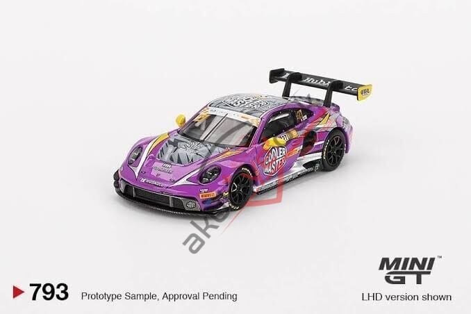 Mini GT 1/64 Porsche 911 GT3 R #27 HubAuto Racing 2023 FIA GT World Cup 70th Macau Grand Prix MGT00793