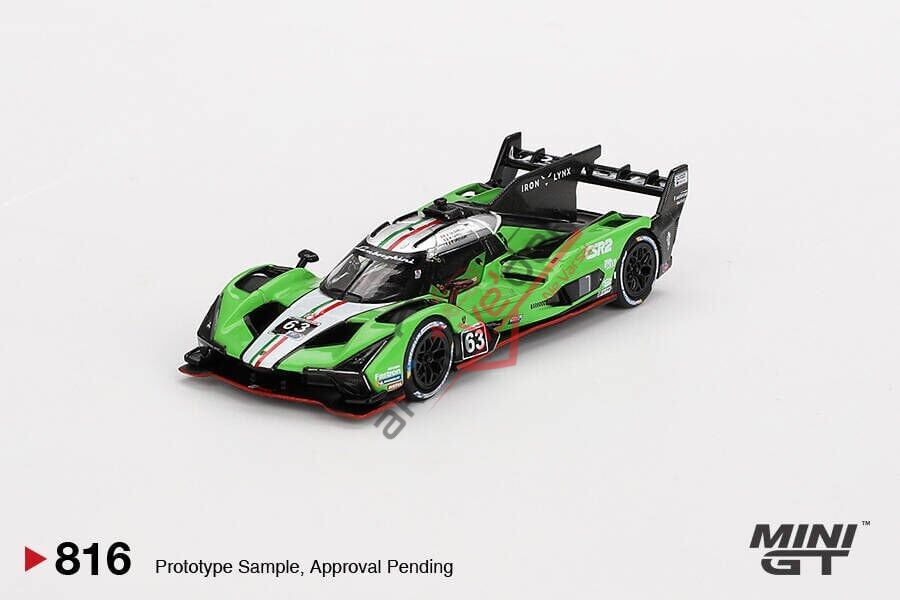 Mini GT 1/64 Lamborghini SC63 #63 Iron lynx 2024 IMSA Sebring 12 Hrs MGT00816