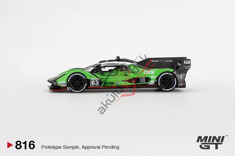 Mini GT 1/64 Lamborghini SC63 #63 Iron lynx 2024 IMSA Sebring 12 Hrs MGT00816
