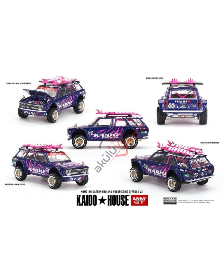 Mini GT 1/64 Datsun 510 4x4 Wagon Kaido Offroad V2 KHMG149
