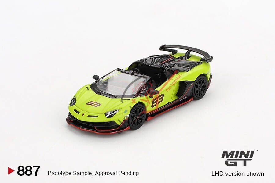Mini GT 1/64 Lamborghini Aventador SVJ 63 Roadster Verde Shock MGT00887