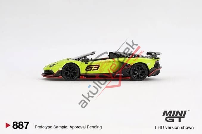 Mini GT 1/64 Lamborghini Aventador SVJ 63 Roadster Verde Shock MGT00887