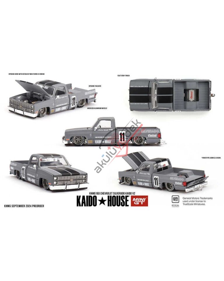 (ÖN SATIŞ) Mini GT 1/64 [KaidoHouse x MiniGT] Chevrolet Silverado KAIDO V2 KHMG160