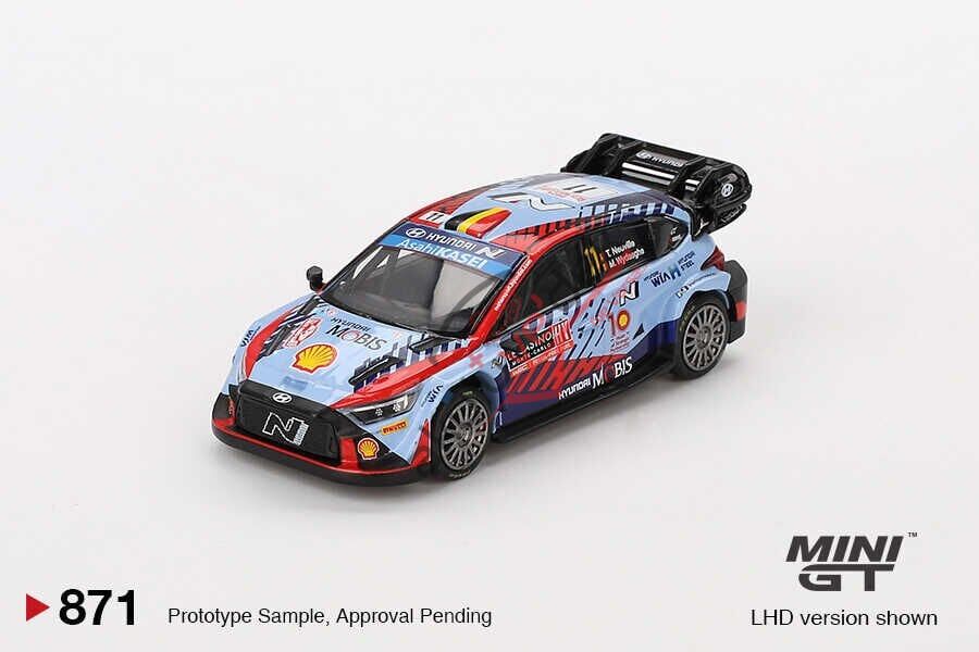 (ÖN SATIŞ) Mini GT 1/64 Hyundai i20 N Rally1 Hybrid 2024 Rallye Monte-Carlo Winner MGT00871