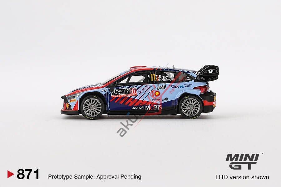 (ÖN SATIŞ) Mini GT 1/64 Hyundai i20 N Rally1 Hybrid 2024 Rallye Monte-Carlo Winner MGT00871