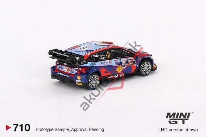 (ÖN SATIŞ) Mini GT 1/64 Hyundai i20 N Rally1 Hybrid 2024 Rallye Monte-Carlo Winner MGT00871