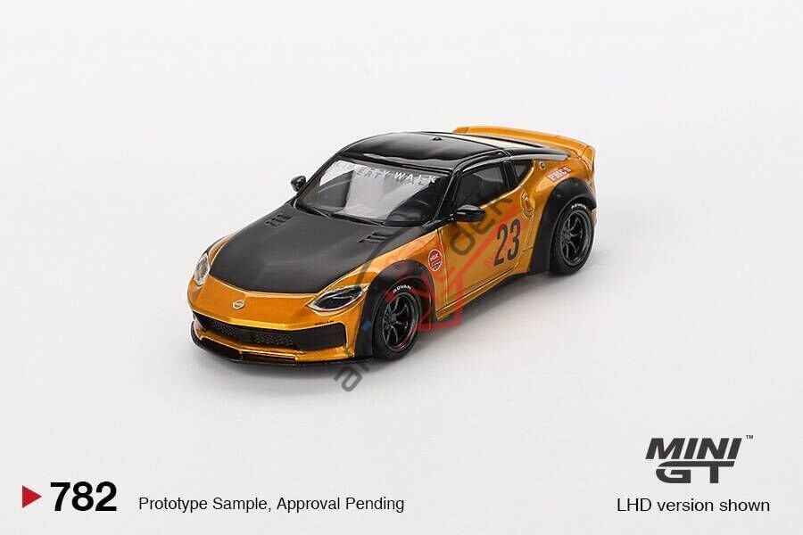 Mini GT 1/64 Nissan Z LB NATION WORKS LB Gold MGT00782