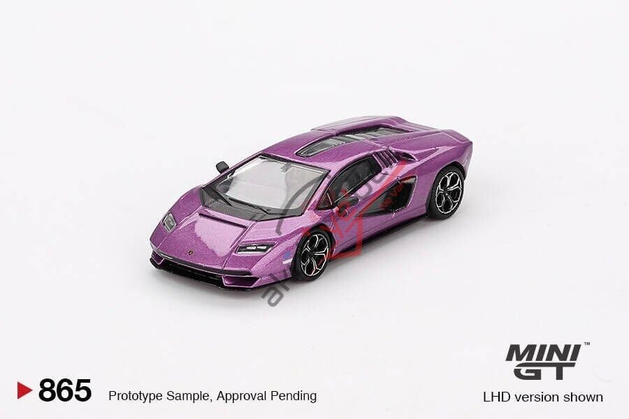 (ÖN SATIŞ) Mini GT 1/64 Lamborghini Countach LPI 800-4 Viola 30th MGT00865