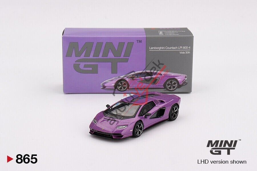 (ÖN SATIŞ) Mini GT 1/64 Lamborghini Countach LPI 800-4 Viola 30th MGT00865