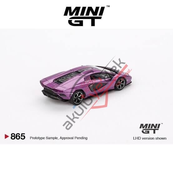 (ÖN SATIŞ) Mini GT 1/64 Lamborghini Countach LPI 800-4 Viola 30th MGT00865