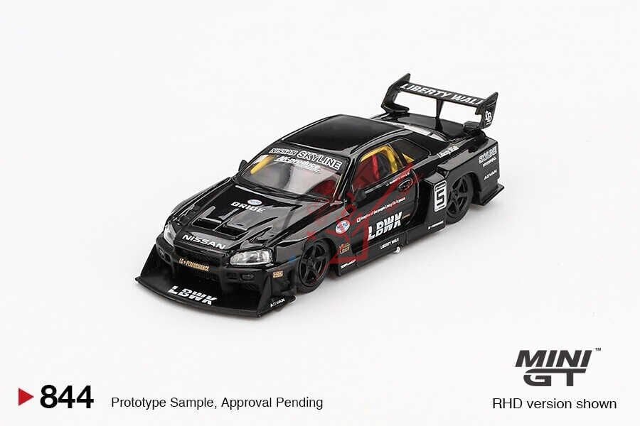 Mini GT 1/64 Nissan LB-ER34 Super Silhouette SKYLINE Black MGT00844