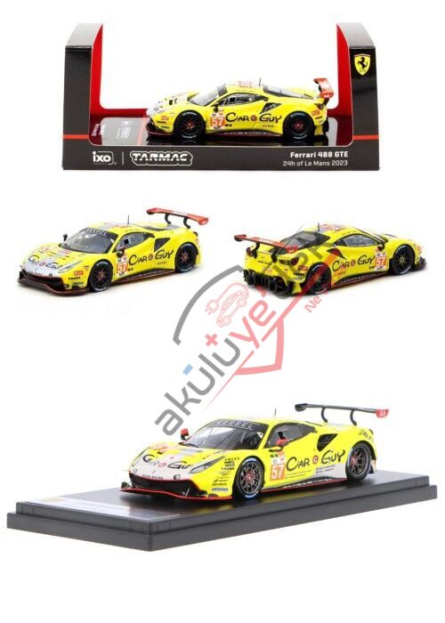 Tarmac Works 1/64 Ferrari 488 GTE 24h of Le Mans 2023 #57 - HOBBY64 T64-071-23LM57