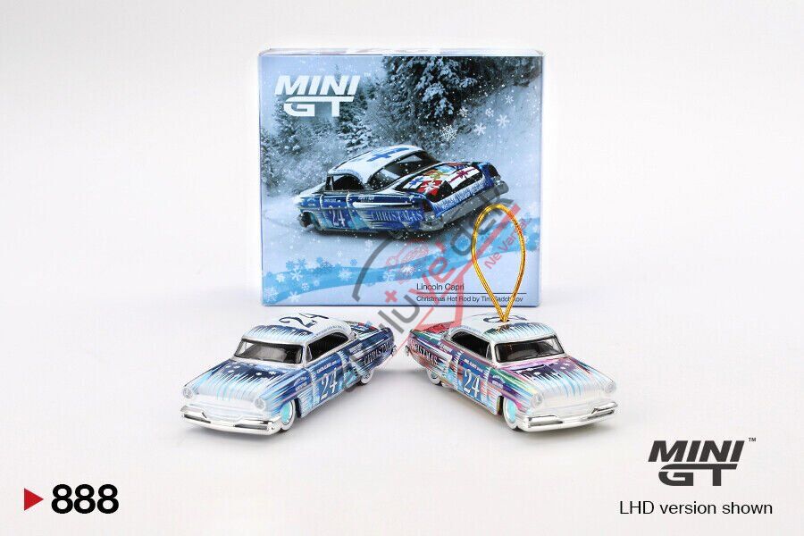 Mini GT 1/64 Lincoln Capri Christmas Hot Rod by Tim Sadchikov 2024 Christmas Edition MGT00888