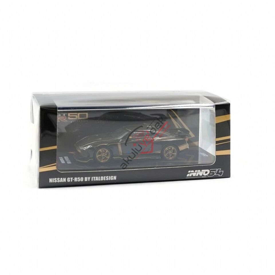 Inno 1/64 Nissan GT-R50 By ITALDESIGN Black IN64-R50-BLK