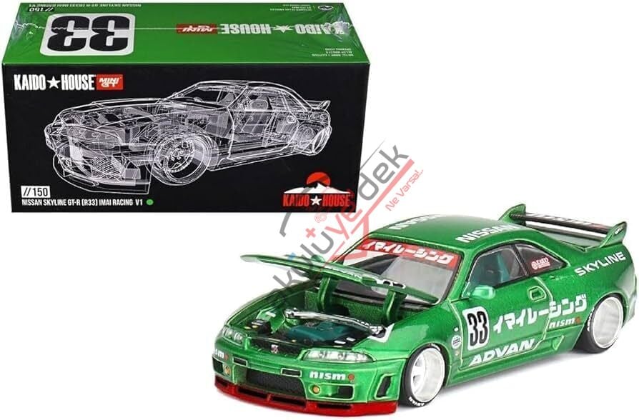Mini GT 1/64 KaidoHouse Nissan Skyline GT-R (R33) Imai Racing V1 KHMG150