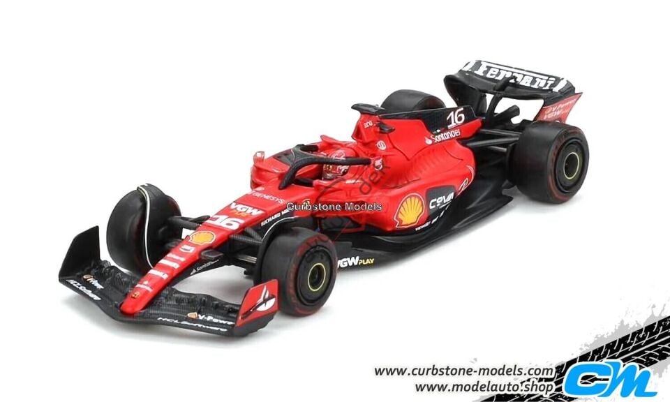 Mini GT 1/64 BBR: 1/64 Ferrari SF-23 Bahrain GP 2023 #16 C. Leclerc BBRFER64014