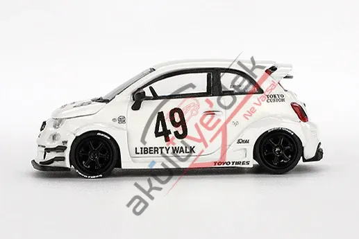Mini GT 1/64 LB-WORKS x Abas Works ABARTH 595 Gara White MGT00809
