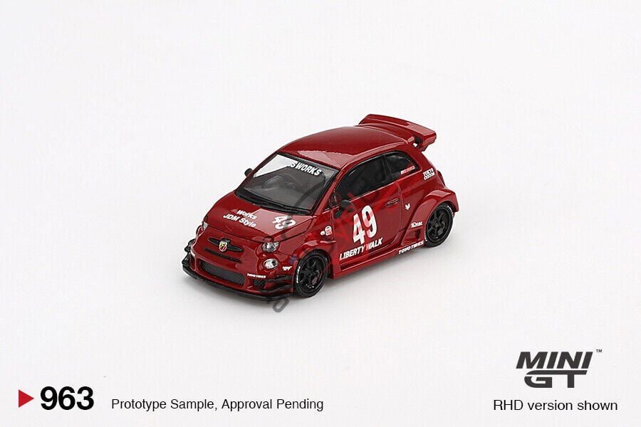 Mini GT 1/64 LB-WORKS x Abas Works ABARTH 595 Red MGT00963