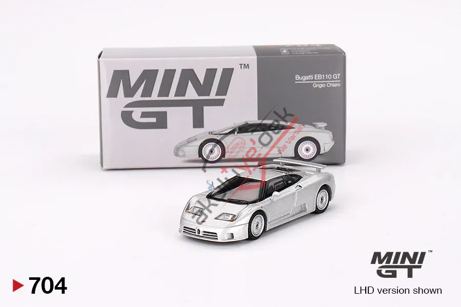Mini GT 1/64 Bugatti EB110 GT Grigio Chiaro MGT00704