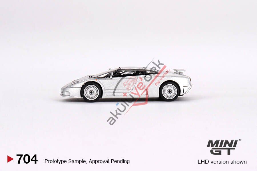 Mini GT 1/64 Bugatti EB110 GT Grigio Chiaro MGT00704