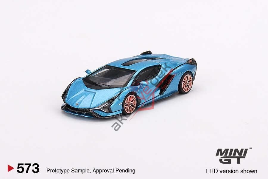 Mini GT 1/64 Lamborghini Sián FKP 37 Blu Aegir MGT00573