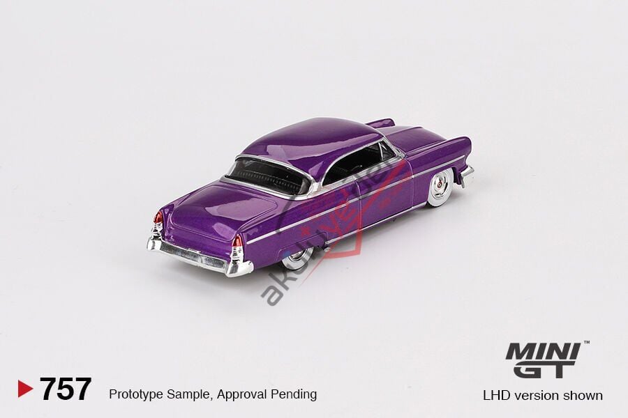 Mini GT 1/64 Lincoln Capri Hot Rod 1954 Purple Metallic MGT00757