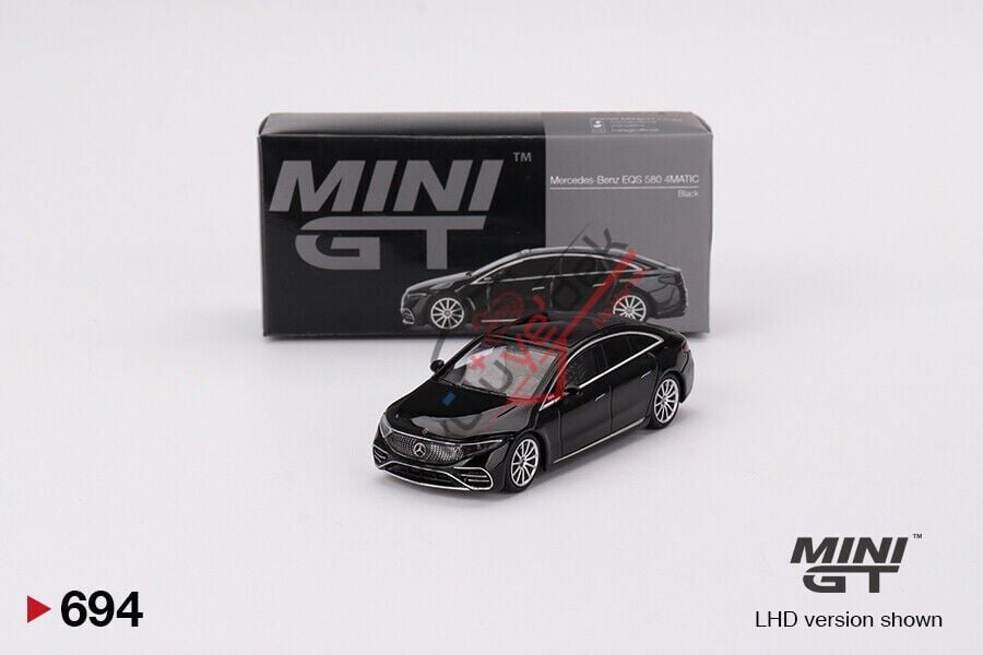 Mini GT 1/64 Mercedes-Benz EQS 580 4MATIC Black MGT00694