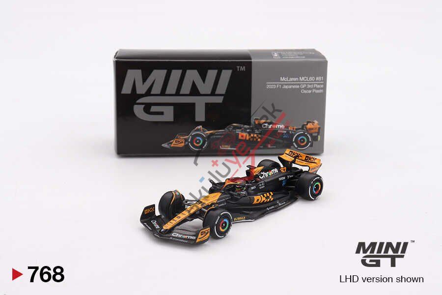 Mini GT 1/64 McLaren MCL60 Oscar Piastri 2023 F1 2023 Japanese GP 3rd Place MGT00768