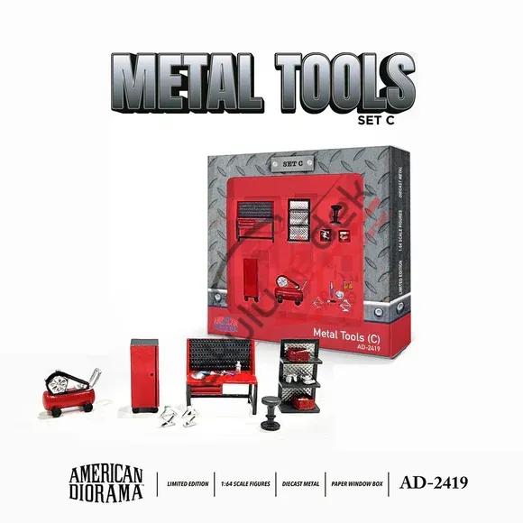 1/64 Figure Set: Metal Tools – Set C