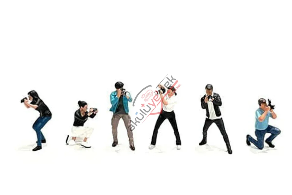 1:64 Figurine Set ''Photographers'' -- American Diorama AD-2414