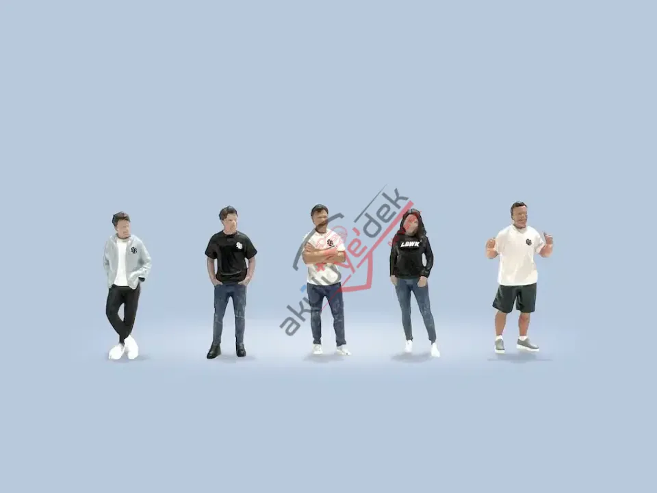 1:64 Figurine Set ''Team Liberty Walk'' -- American Diorama AD-2415