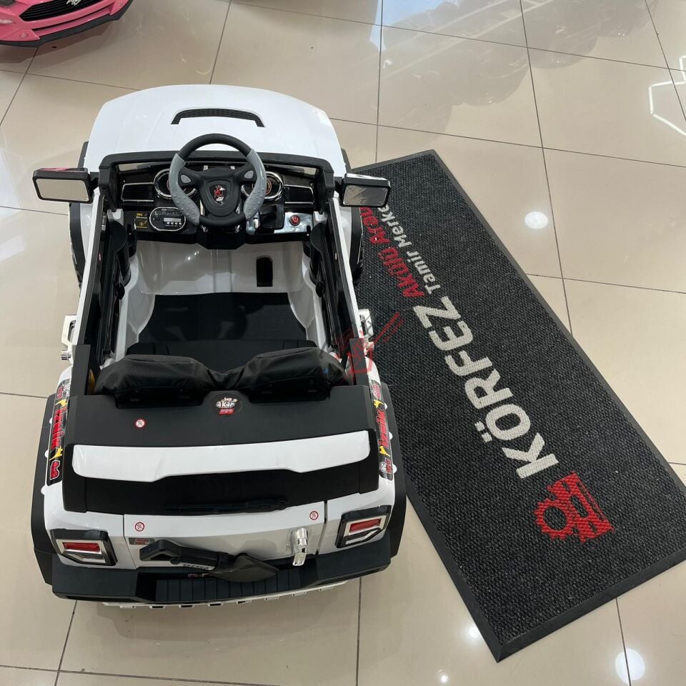 Iznik Kumandalı Akülü Araba Akülü Jeep 12v 4x2 / Beyaz