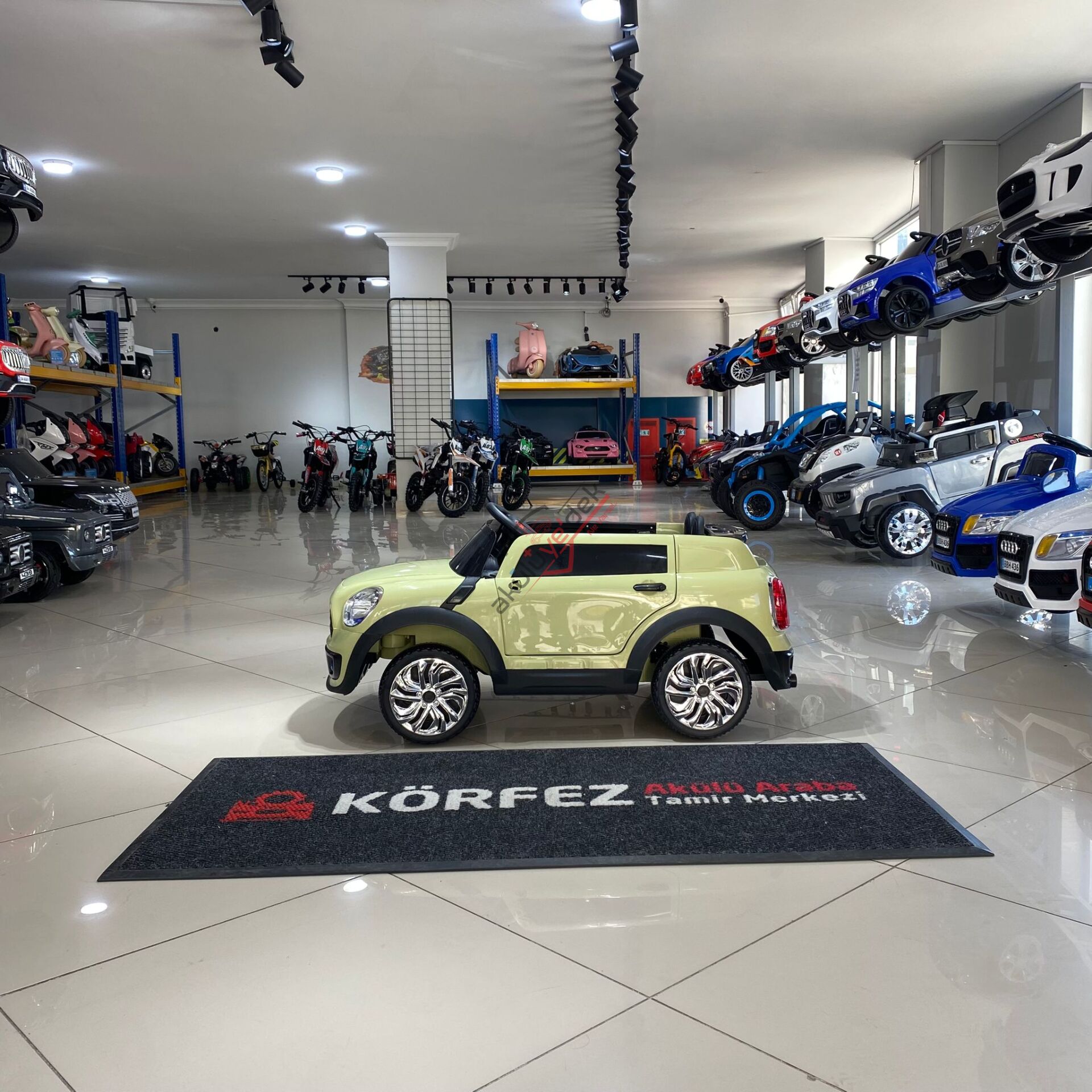 Dolu Coupe Akülü Araba Uzaktan Kumandalı 12V Nuve Yeşil