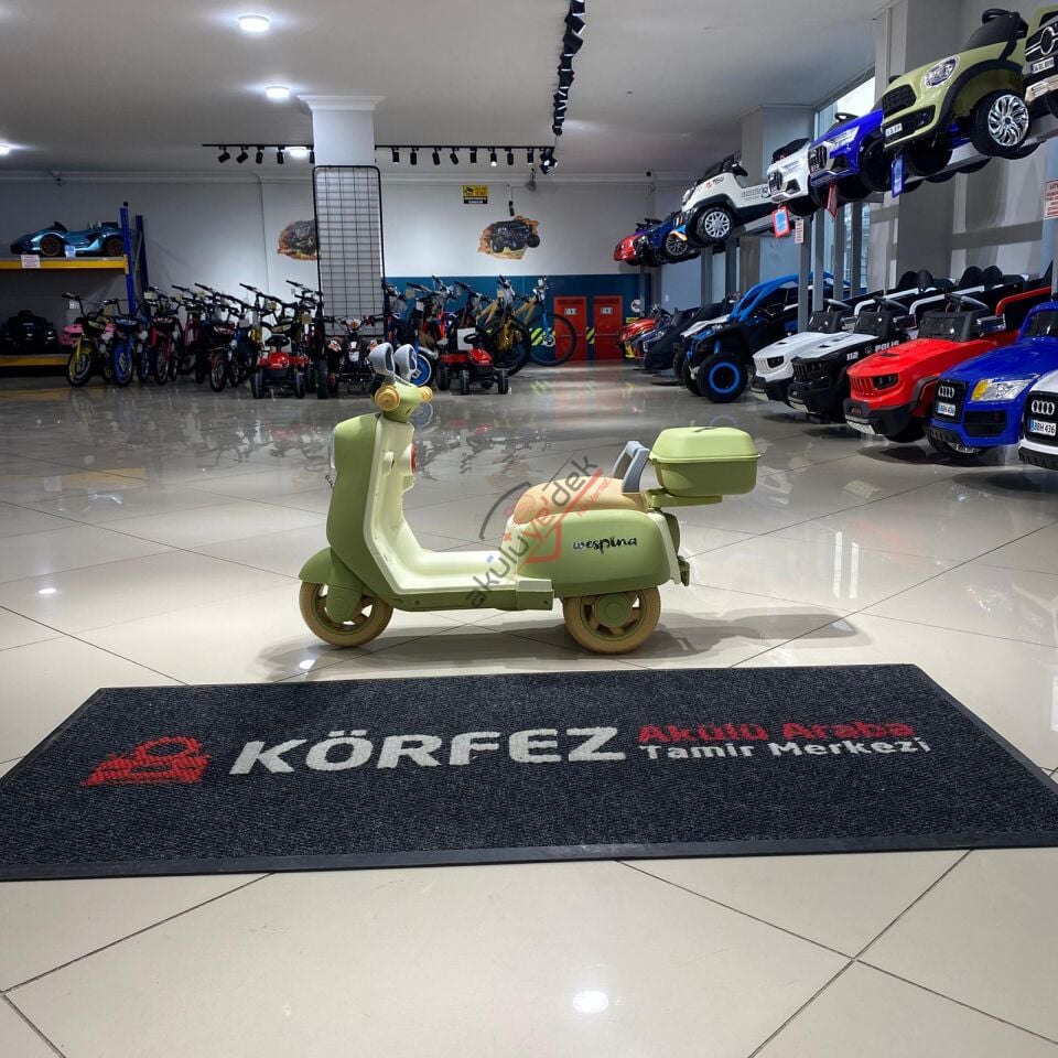 Wespina Kumandalı Akülü Motor 6V yeşil